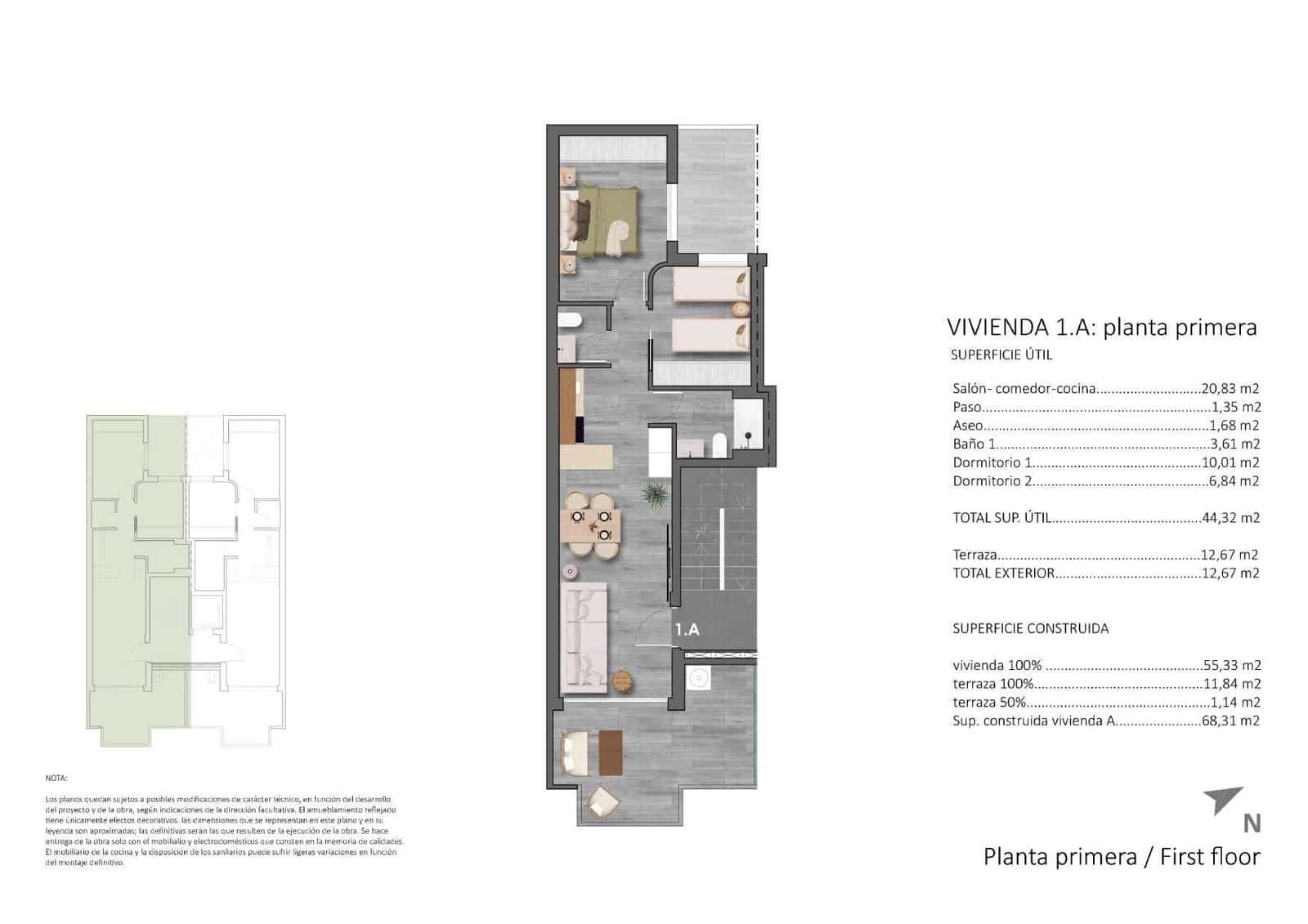 2 sovrum Lägenhet till salu i Pilar de la Horadada med pool - 315 900 € (Ref: 9868299)