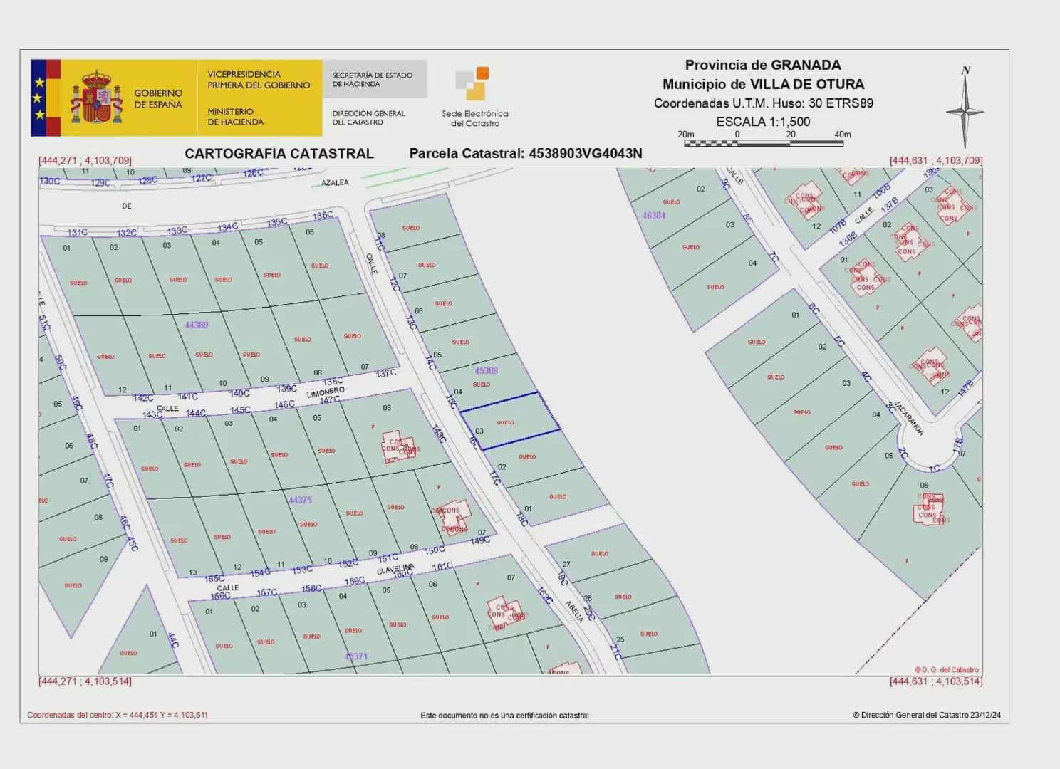 Building Plot for sale in Otura - € 54,000 (Ref: 9836901)