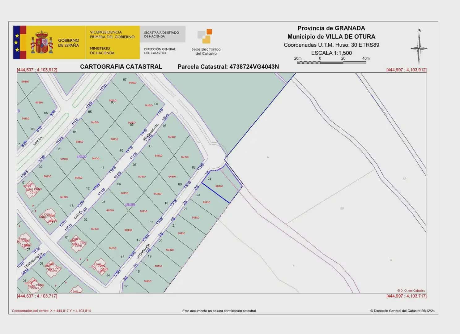 Building Plot for sale in Otura - € 75,000 (Ref: 9836902)