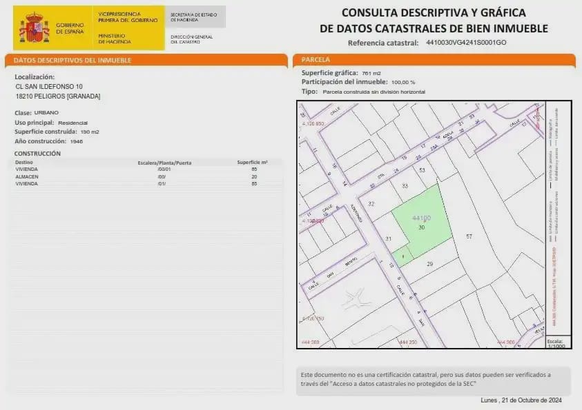 Building Plot for sale in Peligros - € 490,000 (Ref: 9837126)