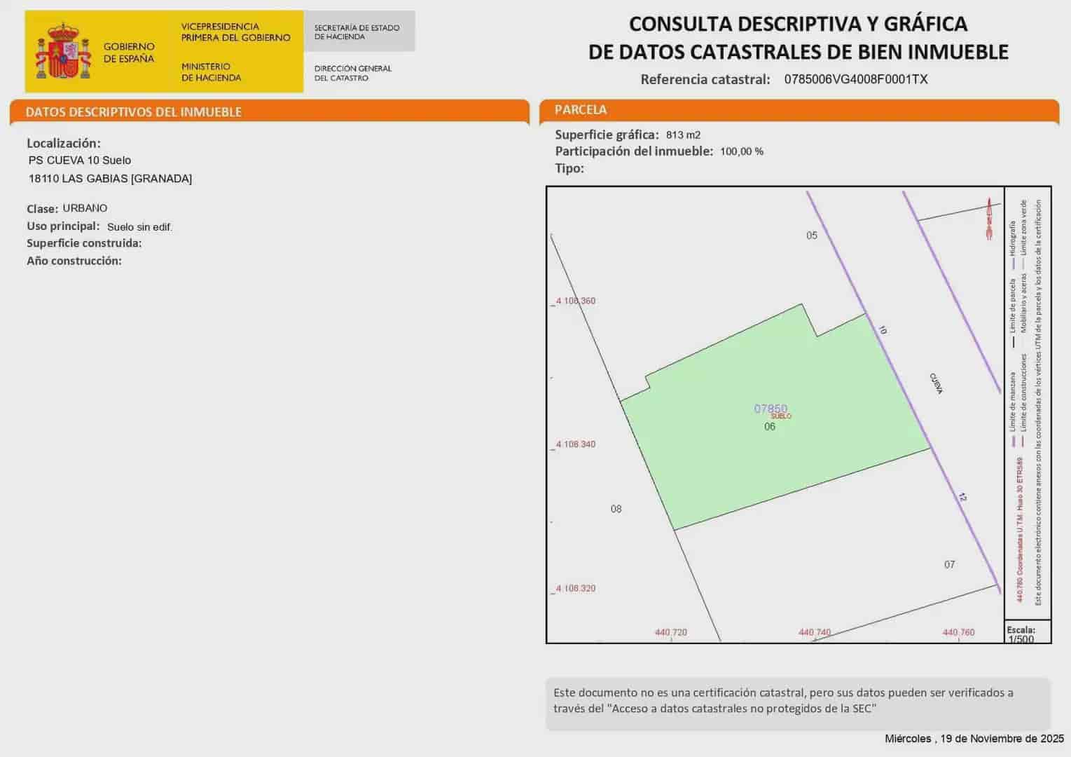 Building Plot for sale in Las Gabias - € 120,000 (Ref: 9837138)