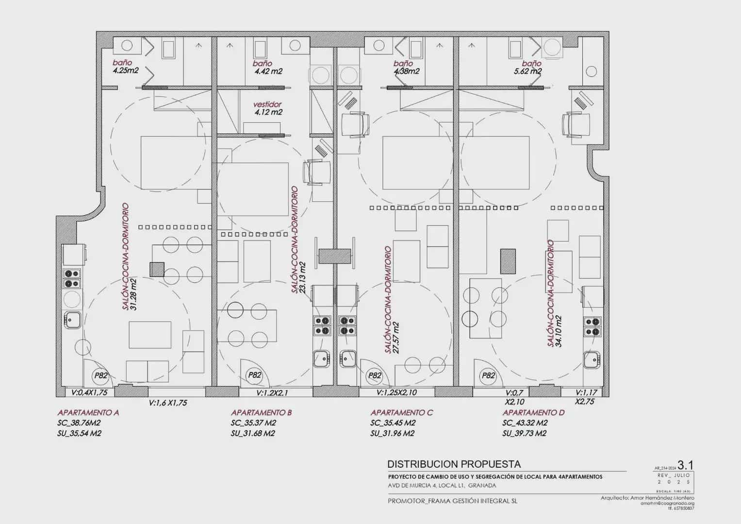 1 slaapkamer Studio te koop in Granada stad - € 133.500 (Ref: 9837582)