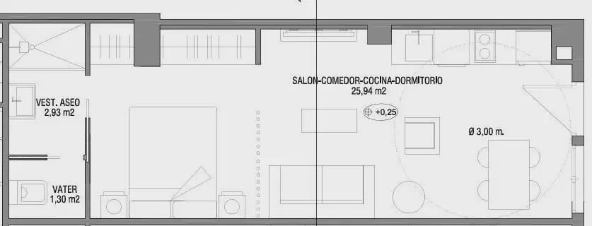 Studio te koop in Granada stad - € 137.900 (Ref: 9837603)