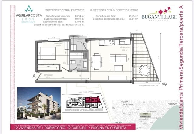 1 slaapkamer Flat te koop in Los Pacos, Fuengirola met zwembad garage - € 340.000 (Ref: 8024913)
