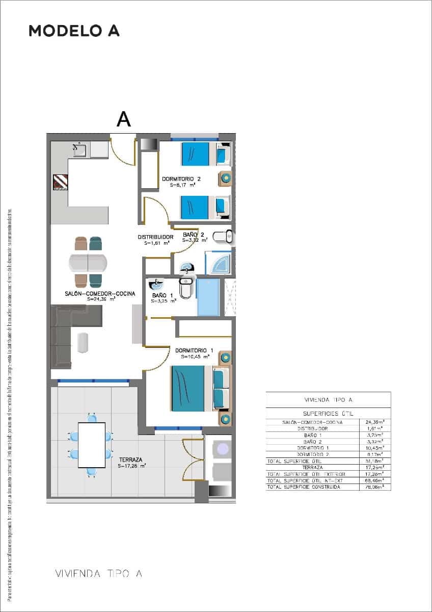 2 bedroom Apartment for sale in La Mata with pool - € 282,700 (Ref: 7245214)