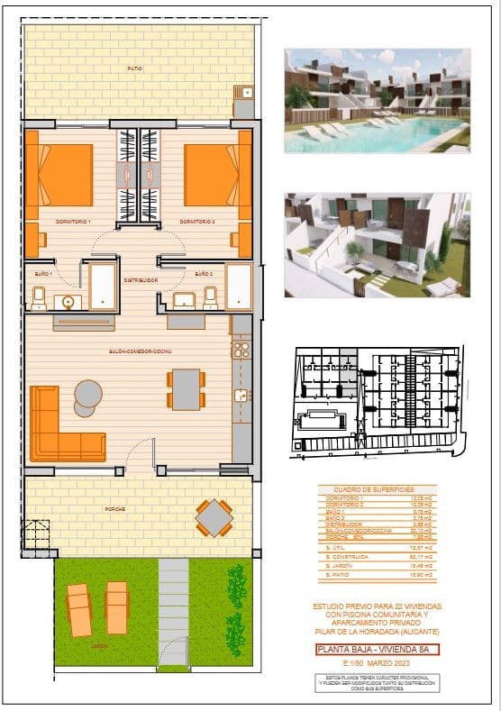 2 chambre Appartement à vendre à Pilar de la Horadada - 252 900 € (Ref: 7541883)