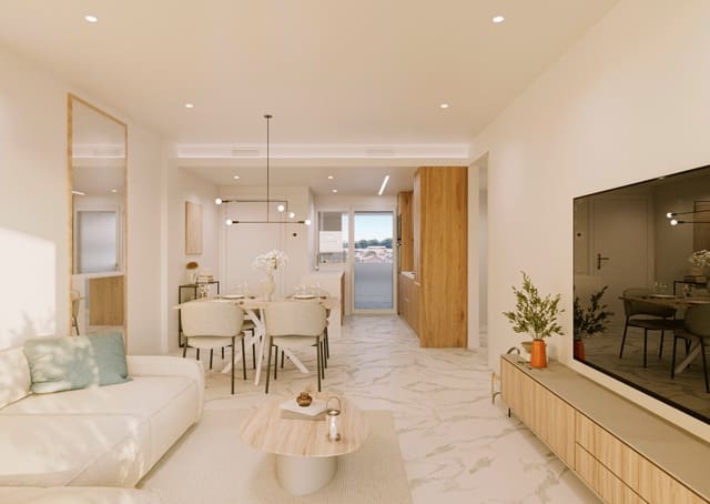 2 quarto Apartamento para venda em Punta Prima, Torrevieja com piscina - 290 000 € (Ref: 9793504)