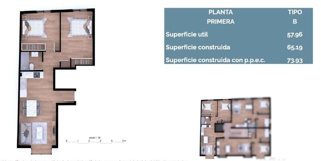 2 soverom Leilighet til salgs i Málaga by med garasje - € 233 000 (Ref: 8662838)