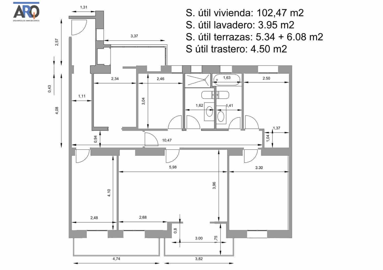 4 sovrum Lägenhet till salu i Malaga stad med garage - 642 500 € (Ref: 9978804)