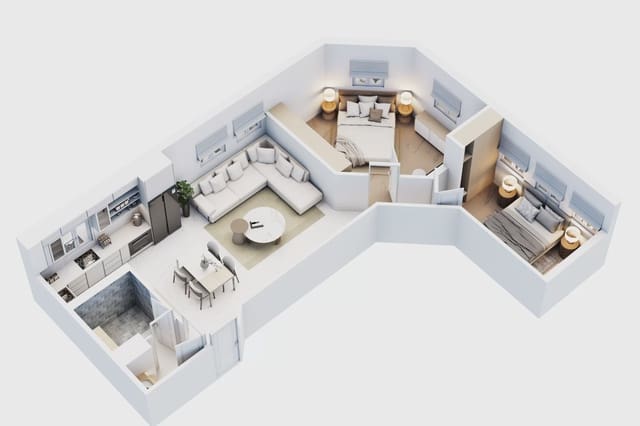 2 makuuhuone Huoneisto myytävänä paikassa Manacor - 350 000 € (Ref: 9610333)