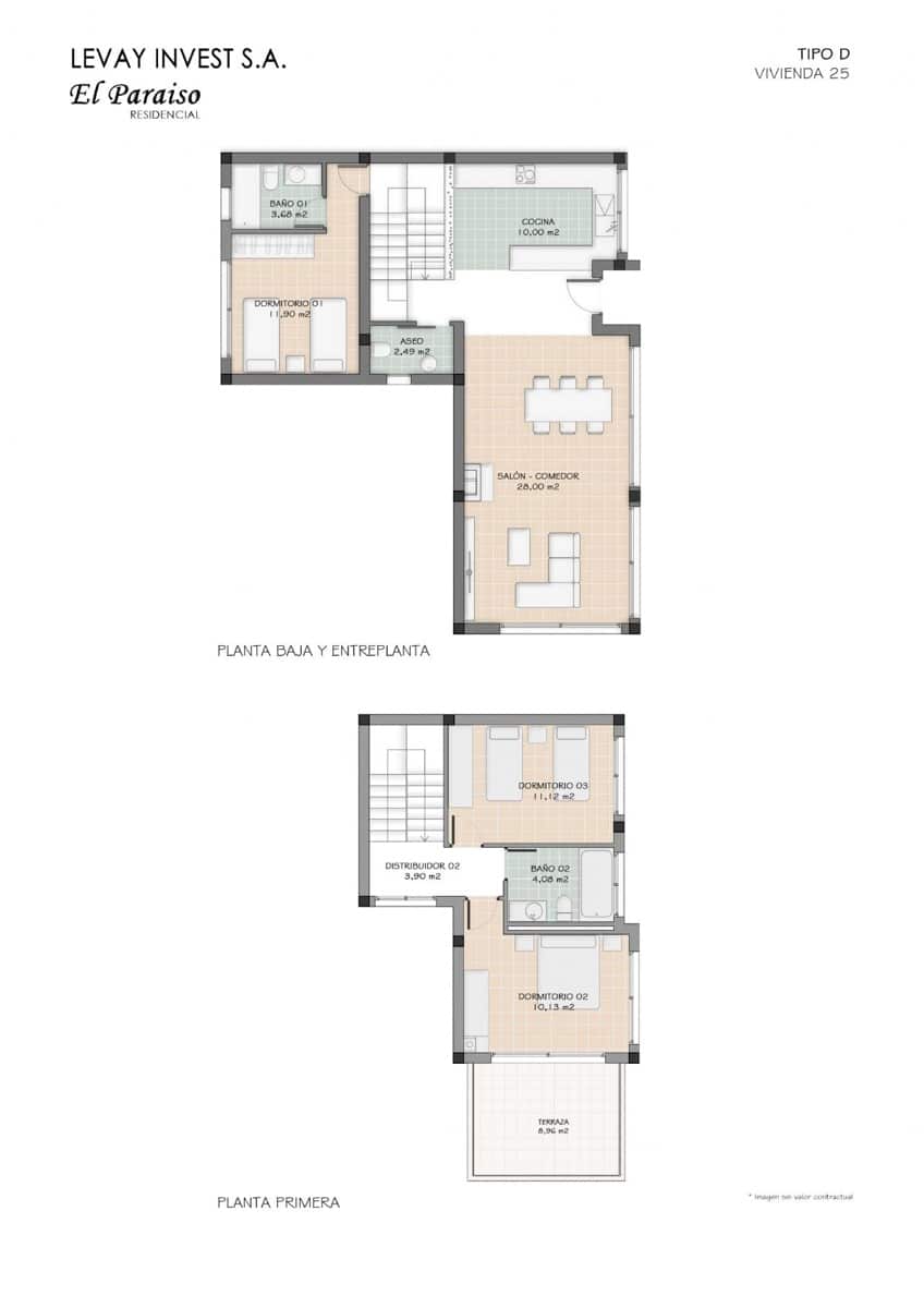 Pareado de 3 habitaciones en Aguas de Busot / Aigües en venta con piscina garaje - 199.900 € (Ref: 9912512)