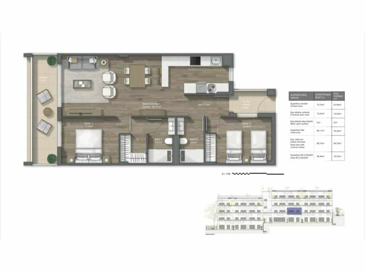 2 chambre Appartement à vendre à Torrox avec piscine - 229 000 € (Ref: 9133925)