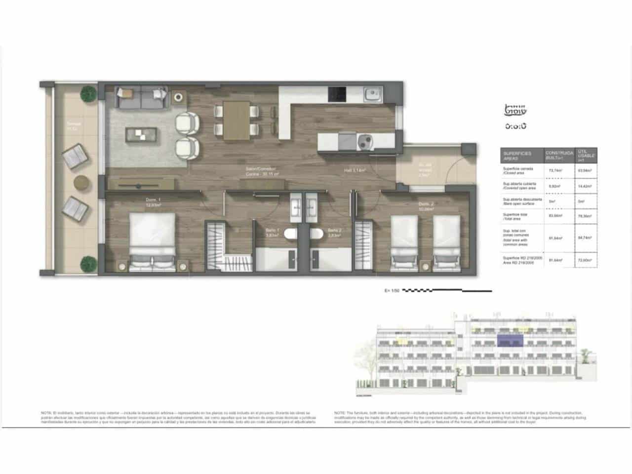 2 soverom Leilighet til salgs i Torrox Park med svømmebasseng - € 239 000 (Ref: 9627073)