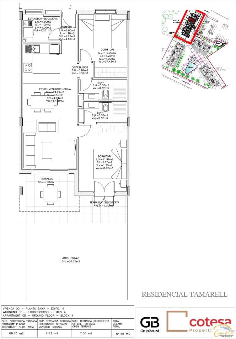 2 slaapkamer Appartement te koop in Sa Coma met zwembad garage - € 360.000 (Ref: 10172880)