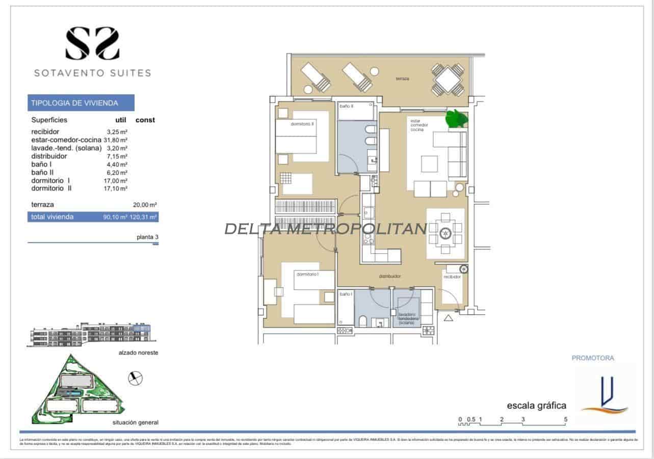 2 quarto Apartamento para venda em La Tejita com piscina garagem - 620 000 € (Ref: 8981779)