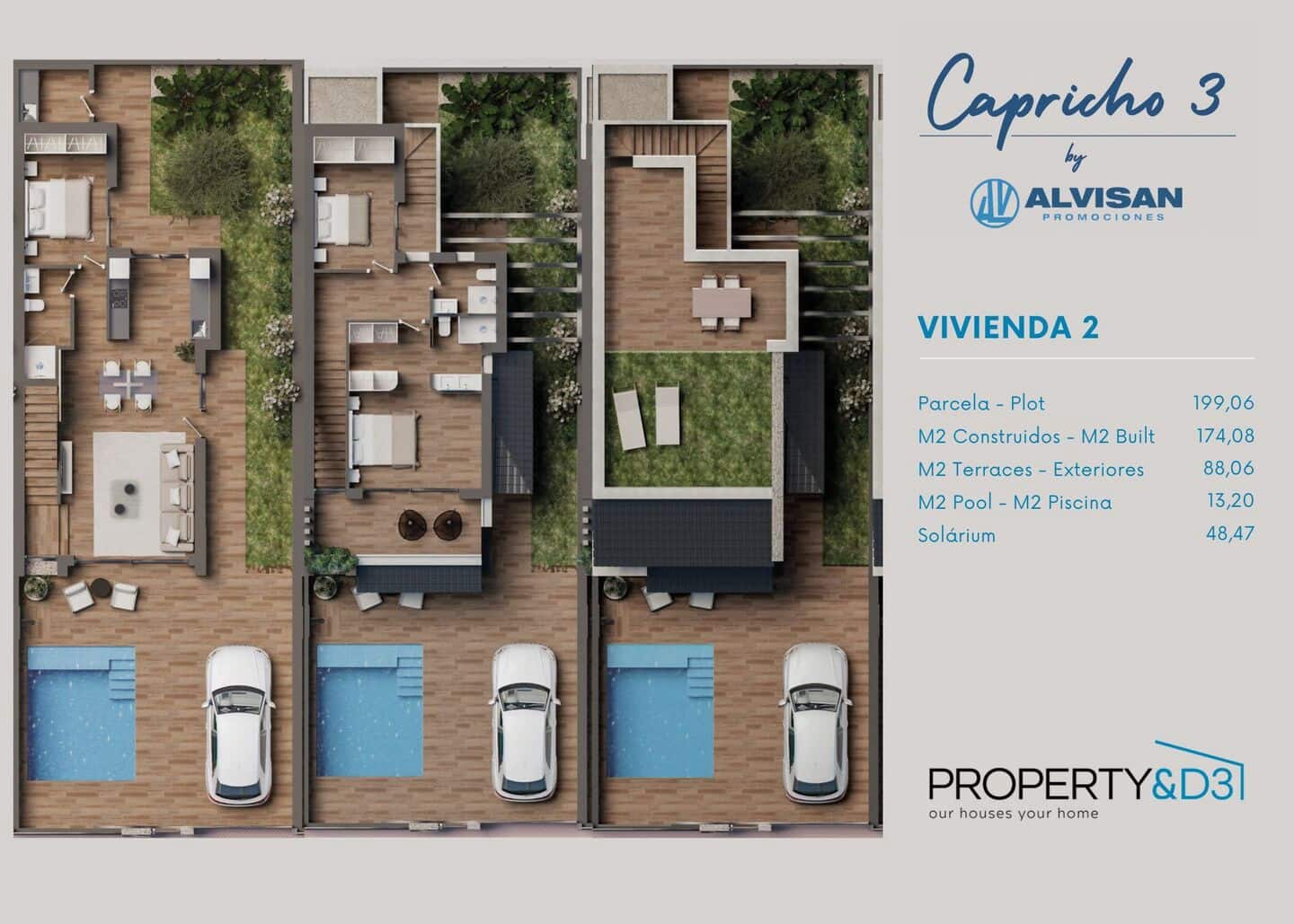 3 soveværelse Villa til salg i San Pedro del Pinatar med swimmingpool - € 479.900 (Ref: 9374273)