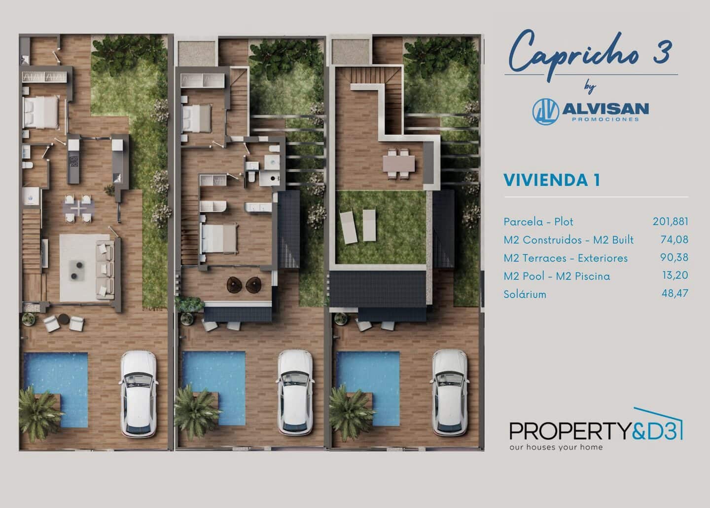 3 soveværelse Villa til salg i San Pedro del Pinatar med swimmingpool - € 479.900 (Ref: 9374273)