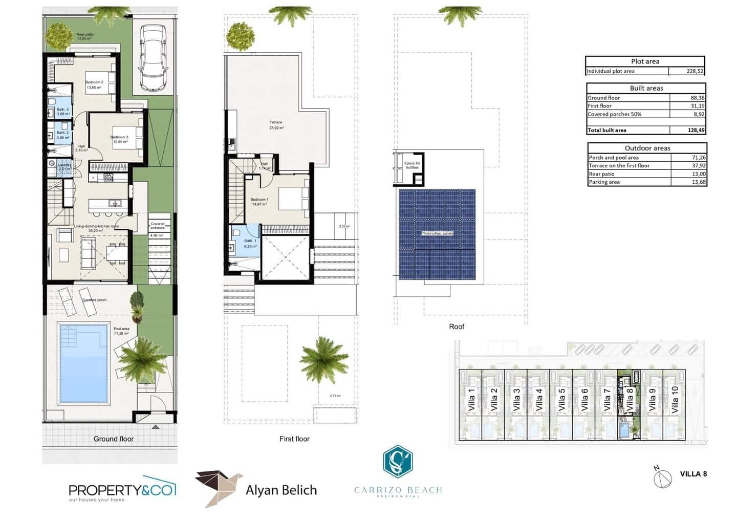 3 soveværelse Villa til salg i Los Alcazares med swimmingpool - € 374.900 (Ref: 9374290)