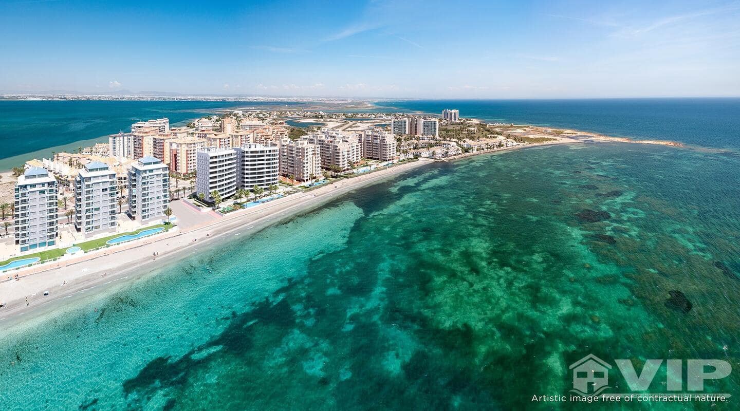 1 makuuhuone Huoneisto myytävänä paikassa La Manga del Mar Menor mukana uima-altaan - 288 000 € (Ref: 9938984)