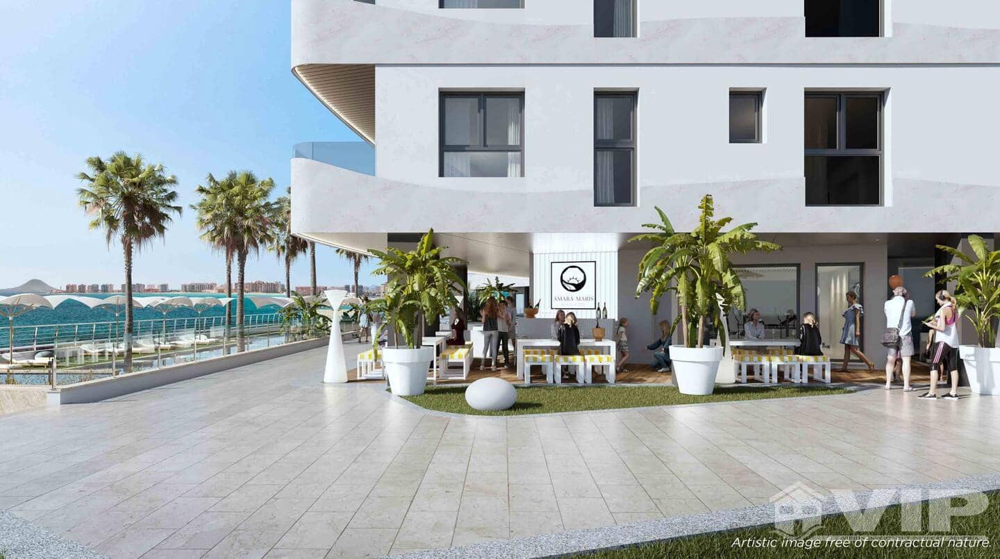 1 makuuhuone Huoneisto myytävänä paikassa La Manga del Mar Menor mukana uima-altaan - 288 000 € (Ref: 9938984)