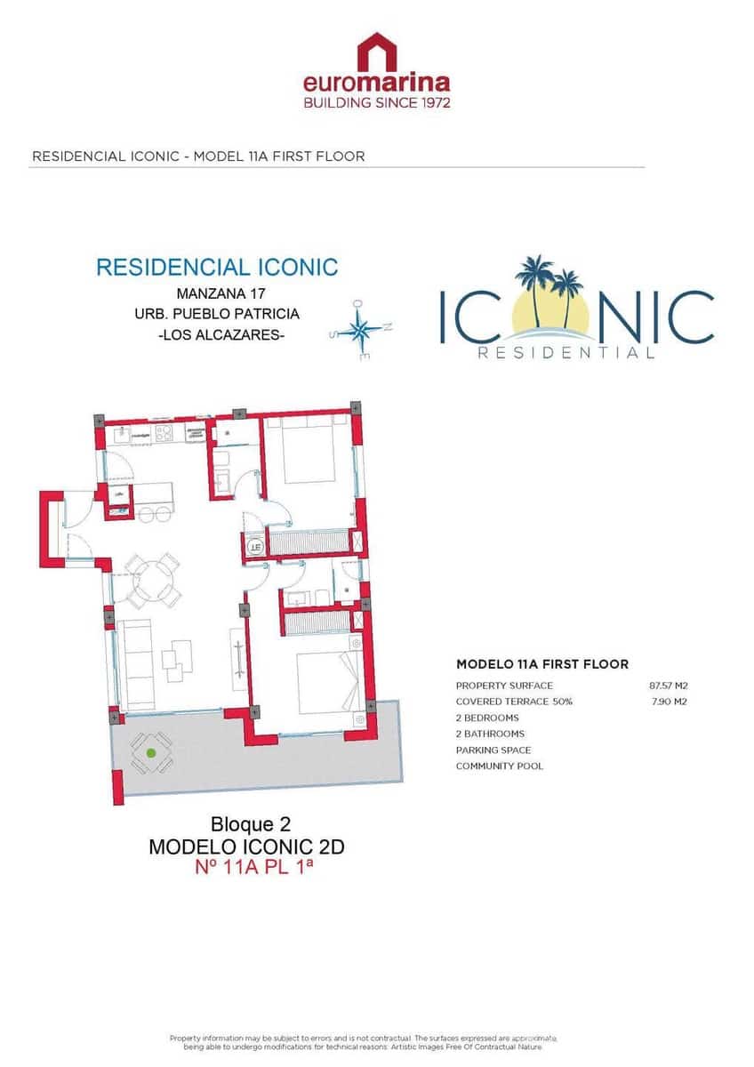 2 soveværelse Penthouse til salg i Los Alcazares med swimmingpool garage - € 349.000 (Ref: 9941256)