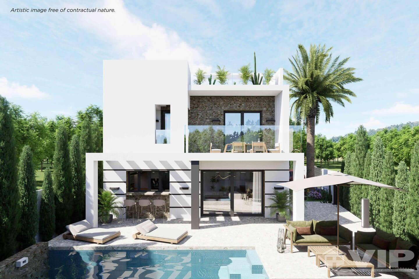 3 soveværelse Villa til salg i Los Alcazares med swimmingpool garage - € 669.500 (Ref: 9941257)