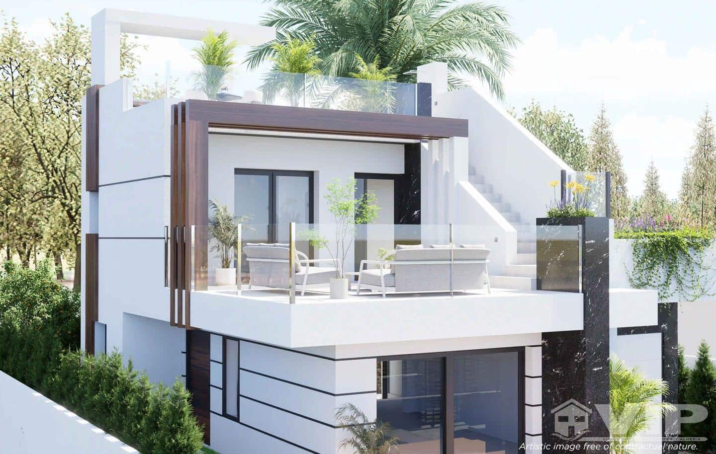 3 sypialnia Willa na sprzedaż w Los Alcazares z basenem garażem - 587 800 € (Ref: 9941258)