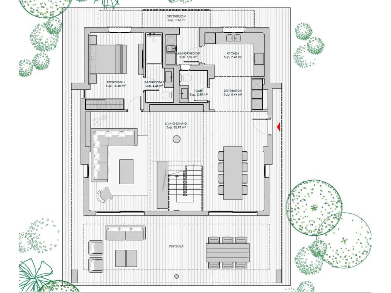 3 soveværelse Semi-Rækkehus til salg i Cala Romantica med swimmingpool - € 795.375 (Ref: 7704726)