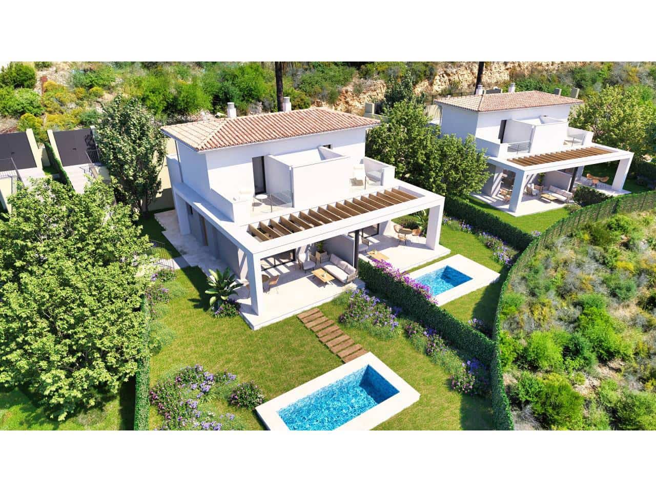 2 quarto Moradia Geminada para venda em Cala Romantica com piscina - 380 000 € (Ref: 7704727)