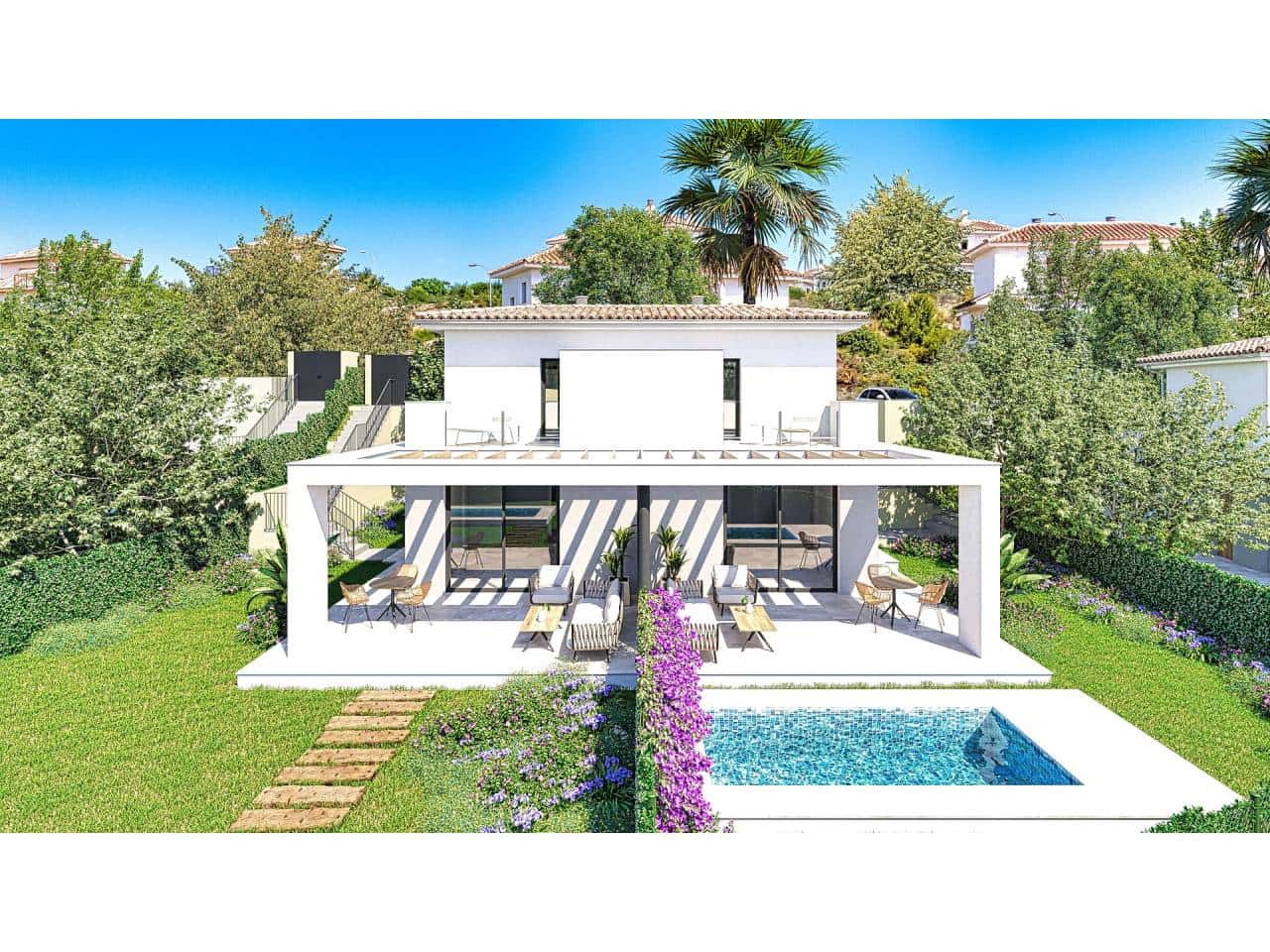 2 quarto Moradia Geminada para venda em Cala Romantica com piscina - 380 000 € (Ref: 7704727)