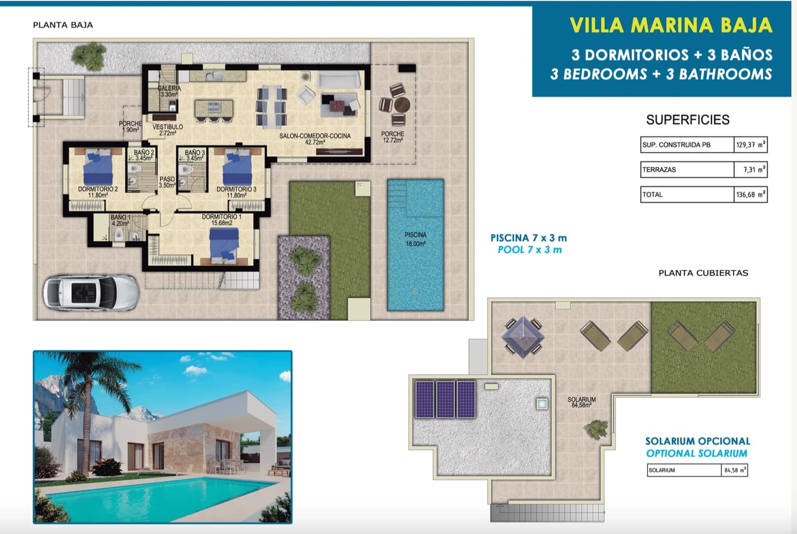 3 bedroom Villa for sale in Polop with pool - € 598,000 (Ref: 7063381)