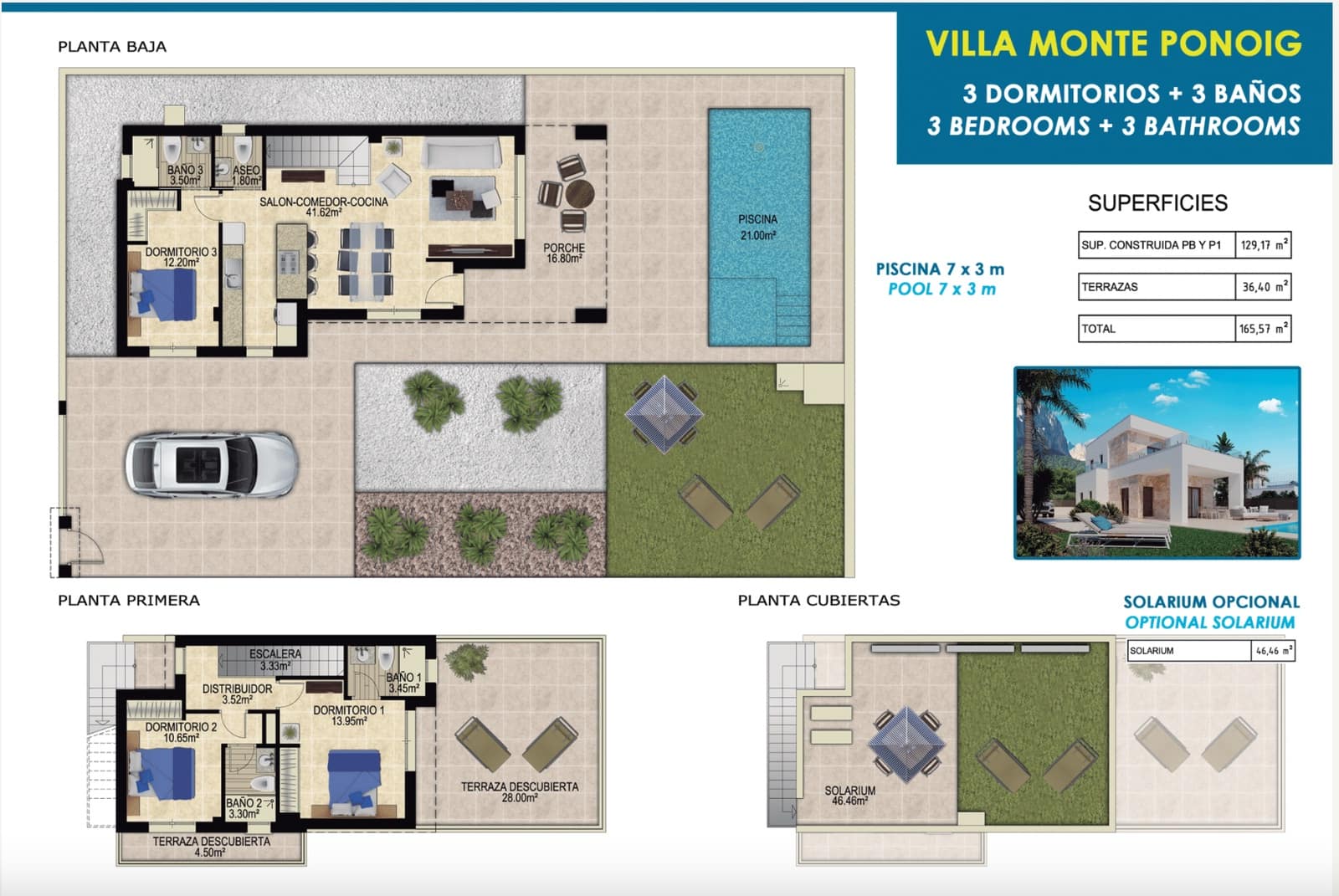 3 bedroom Villa for sale in Polop with pool - € 598,000 (Ref: 7063381)