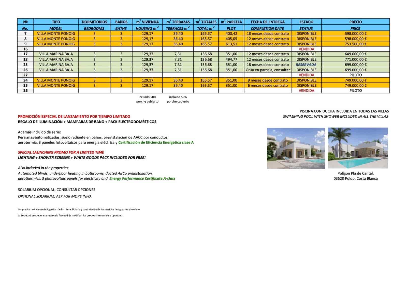 3 bedroom Villa for sale in Polop with pool - € 598,000 (Ref: 7063381)