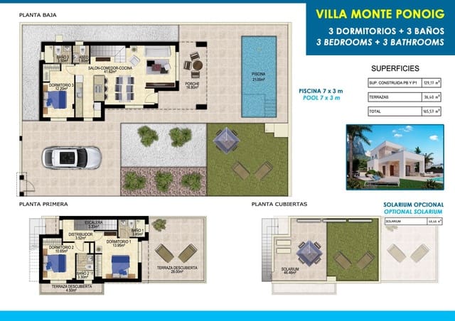 3 bedroom Villa for sale in Polop with pool - € 598,000 (Ref: 7063381)