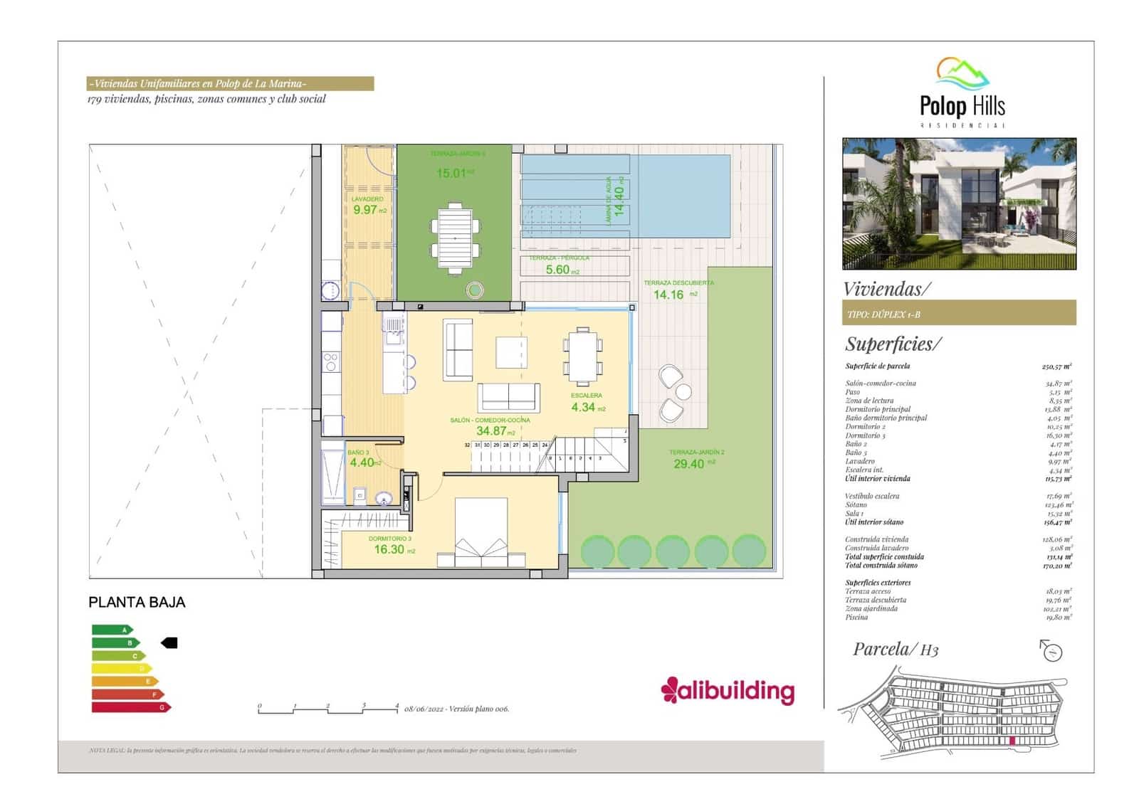 3 bedroom Villa for sale in Polop with pool - € 408,000 (Ref: 7065423)