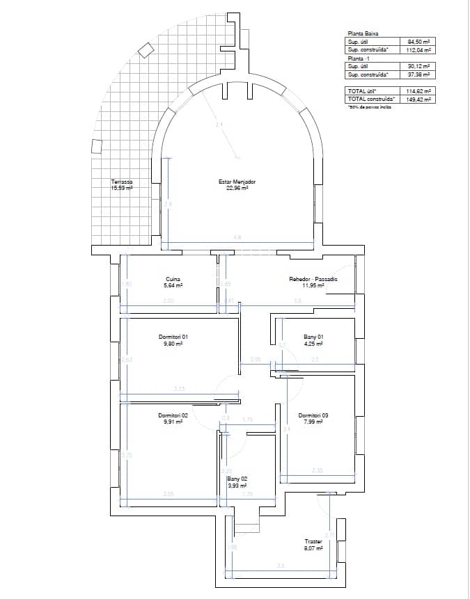 3 sovrum Villa till salu i Calonge i Sant Antoni - 495 000 € (Ref: 10034886)