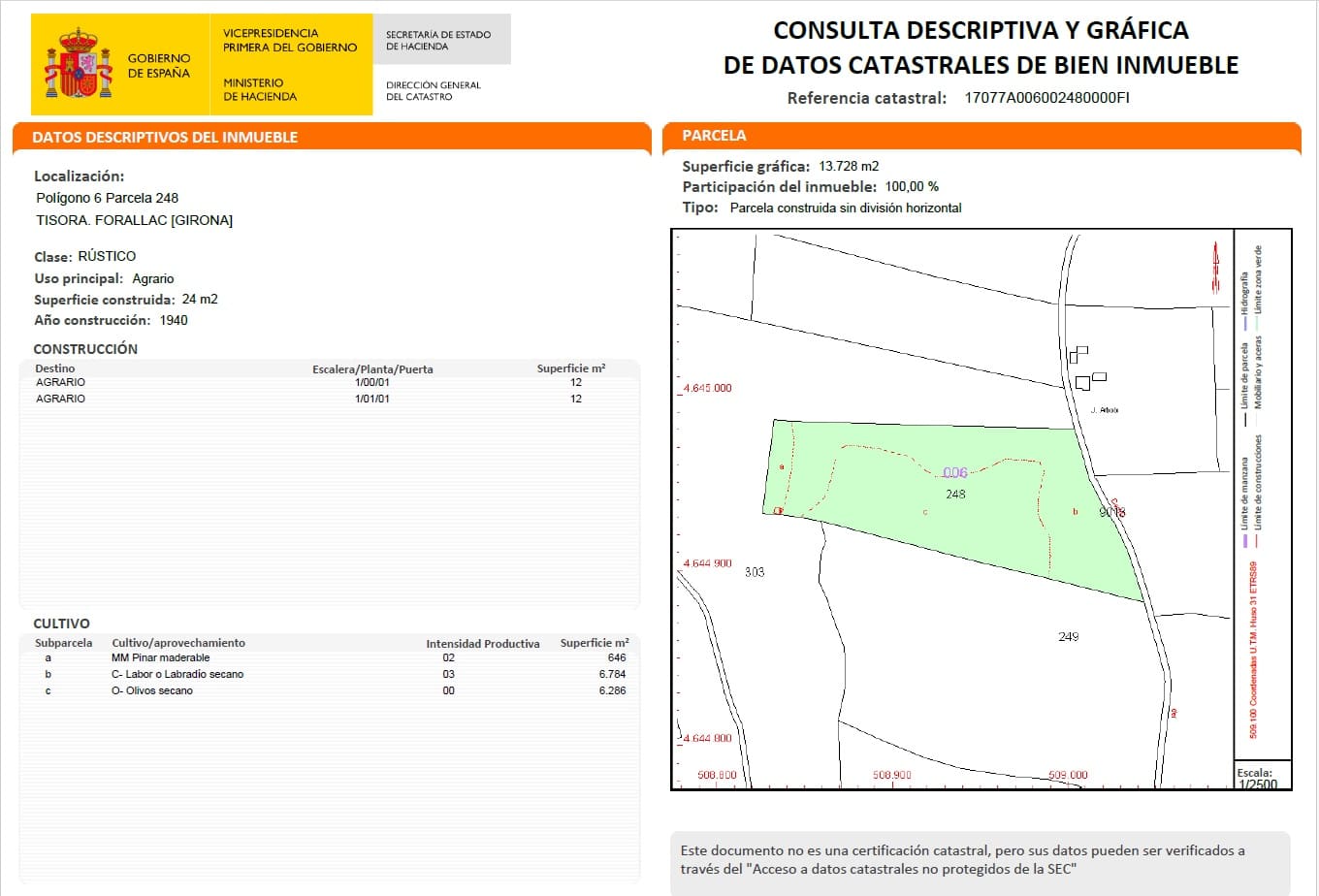 Finca/Casa di Campagna in vendita in Forallac - 80.000 € (Rif: 4641190)