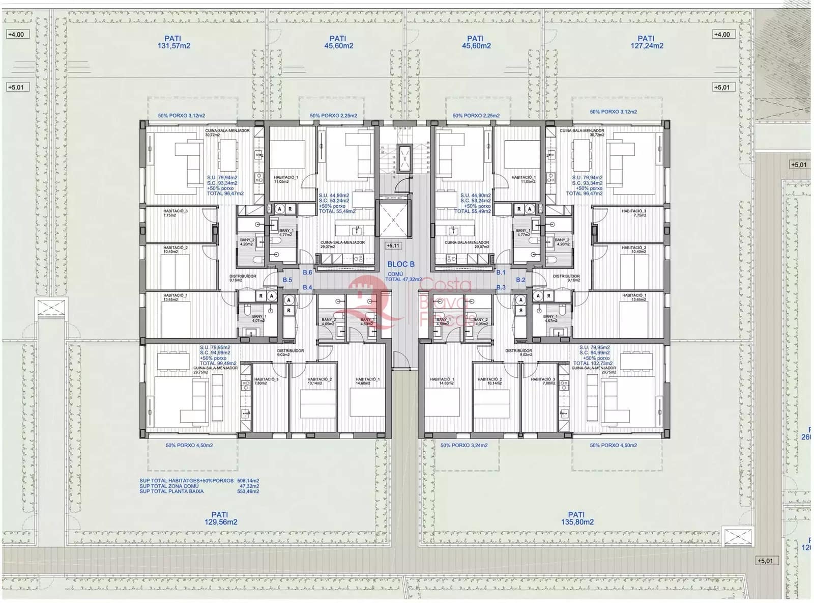 3 soveværelse Lejlighed til salg i Platja d'Aro med garage - € 410.000 (Ref: 9048650)