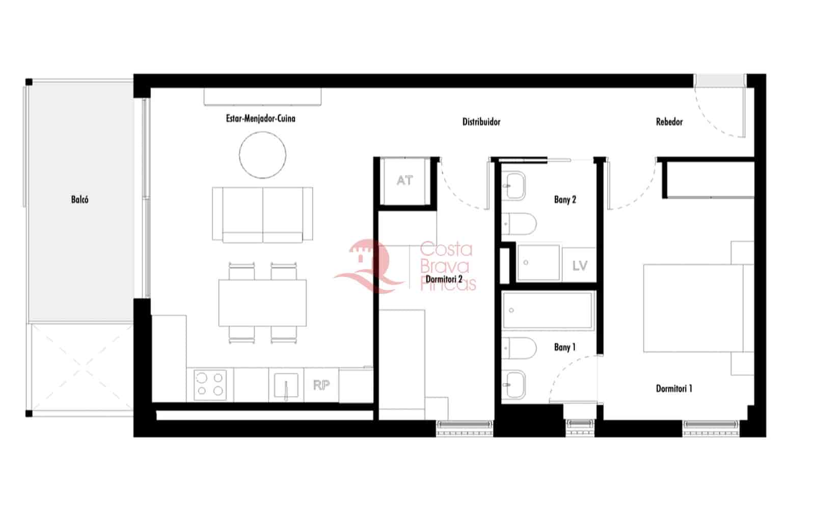 2 sovrum Lägenhet till salu i Sant Antoni de Calonge med pool garage - 330 000 € (Ref: 9535668)