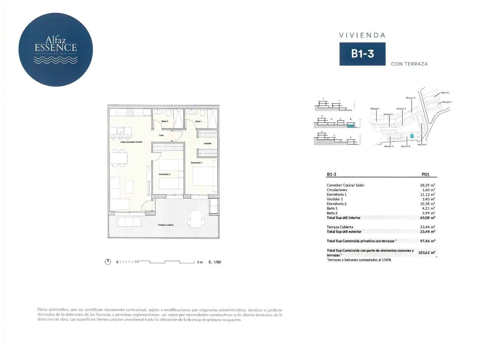 2 soveværelse Lejlighed til salg i Alfaz del Pi / L'Alfas del Pi med swimmingpool garage - € 289.000 (Ref: 9794031)