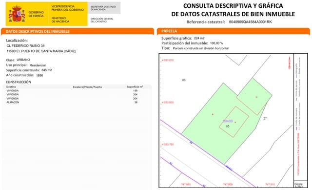 20 makuuhuone Huvila myytävänä paikassa El Puerto de Santa María - 610 000 € (Ref: 10166888)