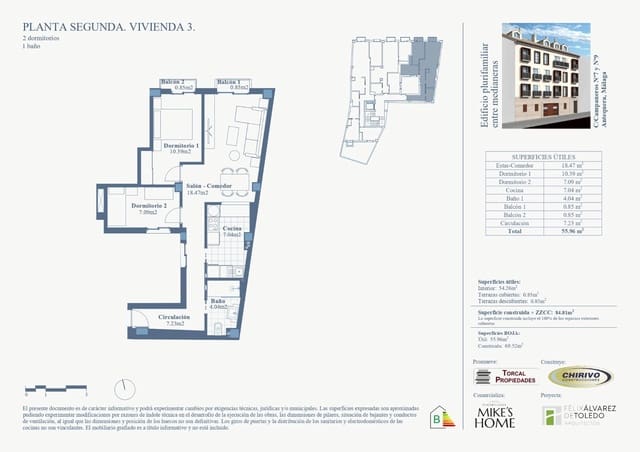 2 soveværelse Lejlighed til salg i Antequera - € 172.000 (Ref: 9590657)