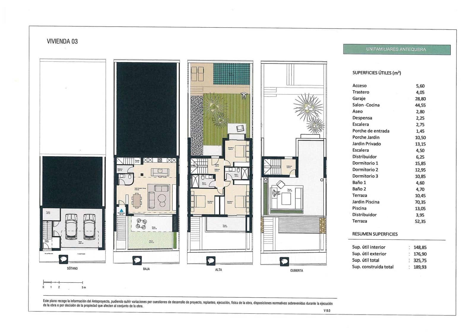 3 sypialnia Willa na sprzedaż w Antequera z basenem garażem - 369 000 € (Ref: 9972787)
