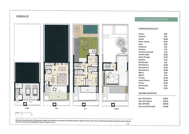 3 soveværelse Villa til salg i Antequera med swimmingpool garage - € 369.000 (Ref: 9972788)