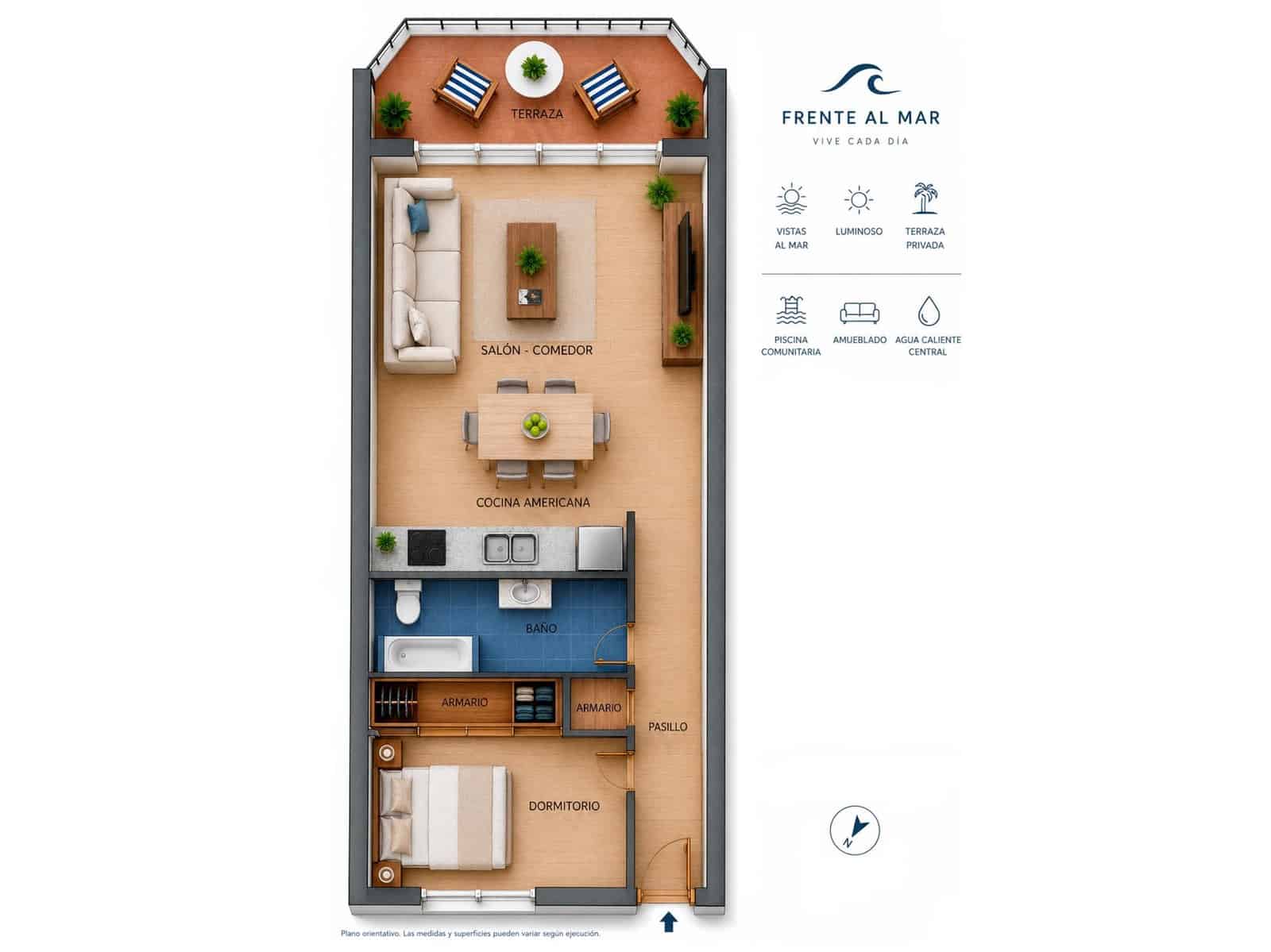 1 bedroom Apartment for sale in Almunecar with pool - € 270,000 (Ref: 9915172)
