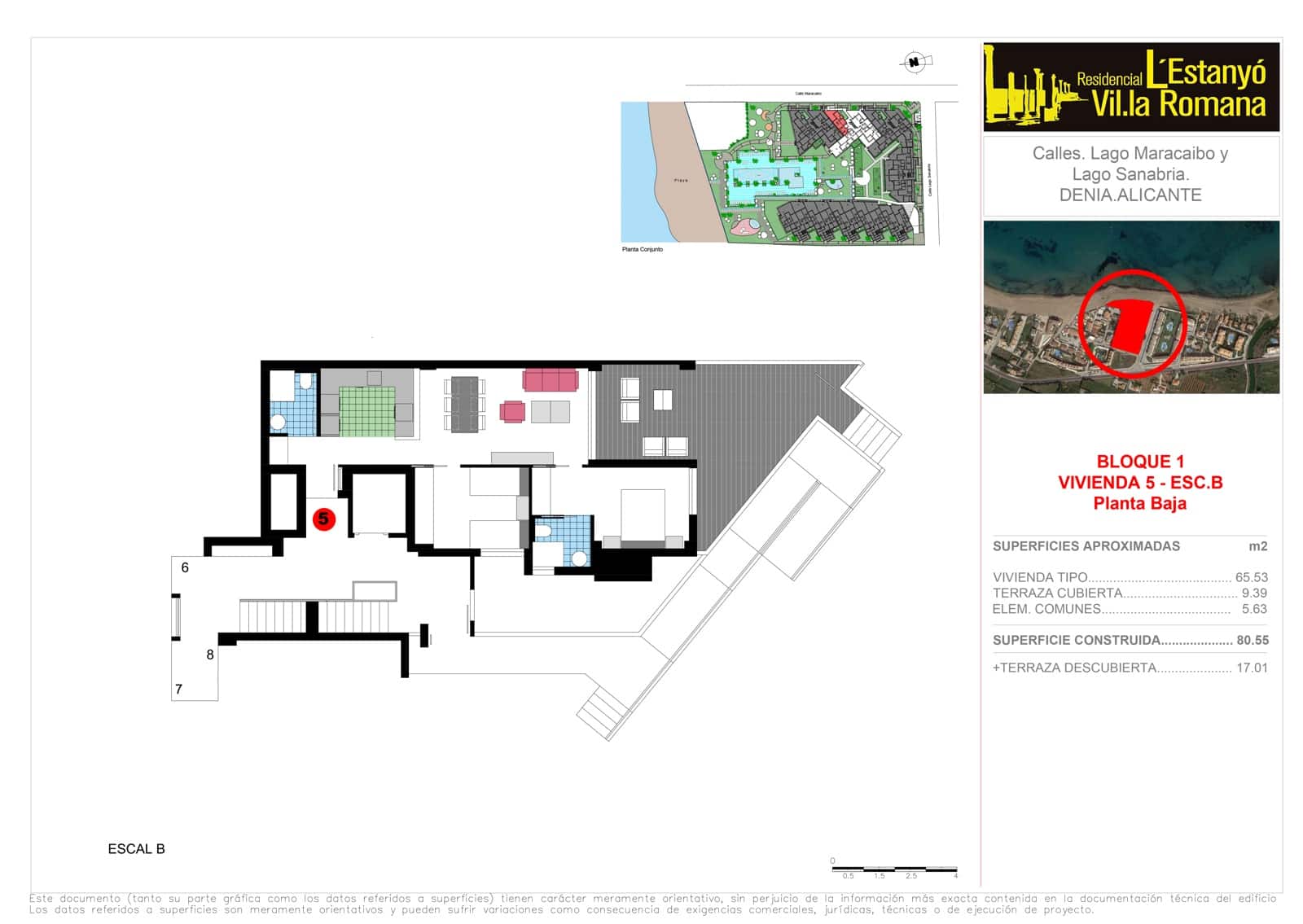 2 soverom Strandleiligheter til salgs i Denia med svømmebasseng - € 359 000 (Ref: 7785799)