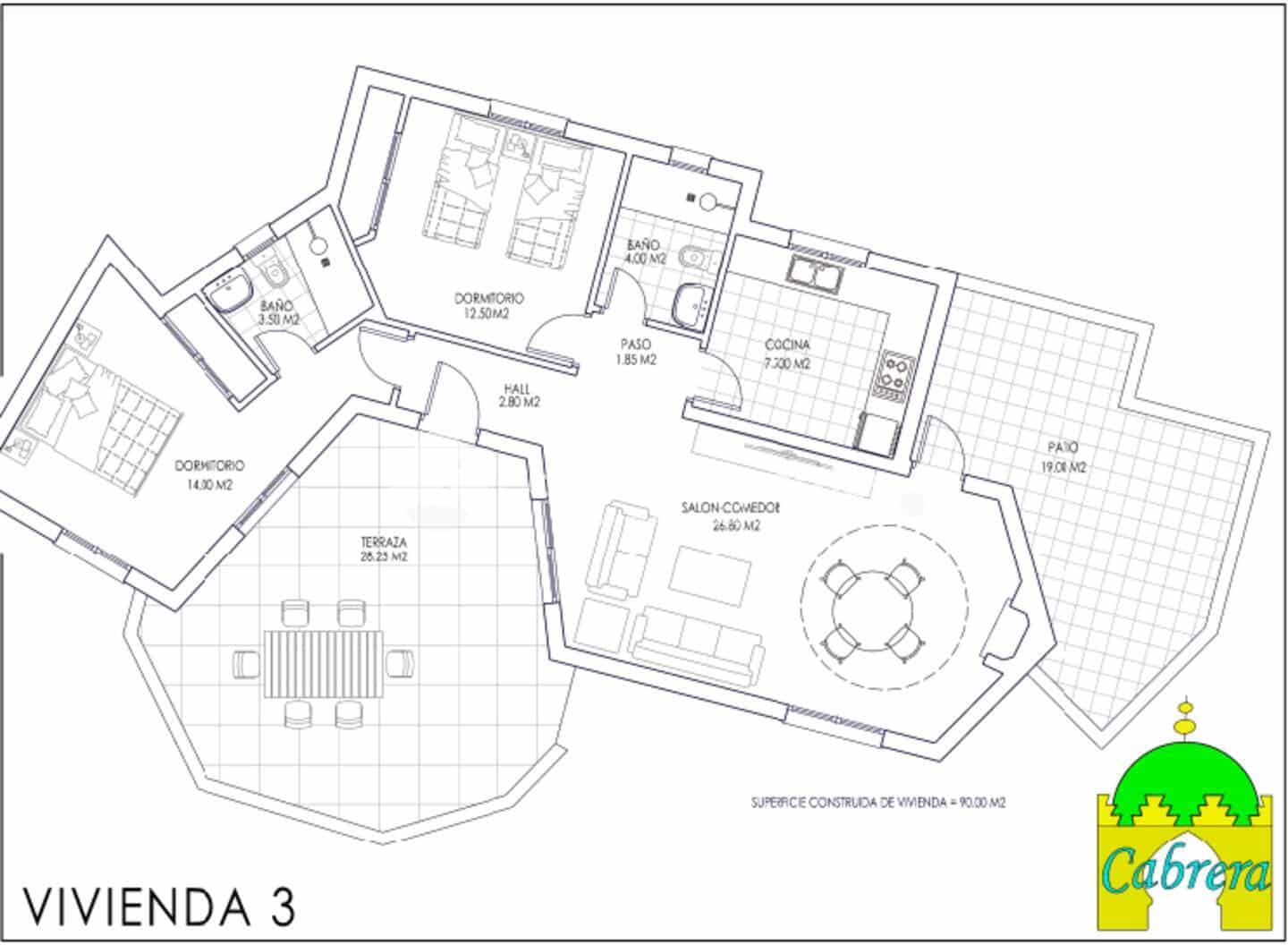 2 sovrum Villa till salu i Turre med pool - 230 000 € (Ref: 8100169)