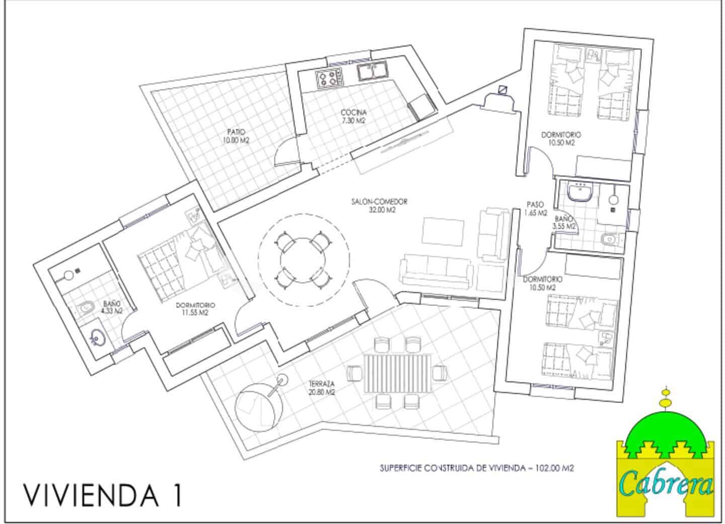 3 sovrum Villa till salu i Turre med pool - 245 000 € (Ref: 8100170)
