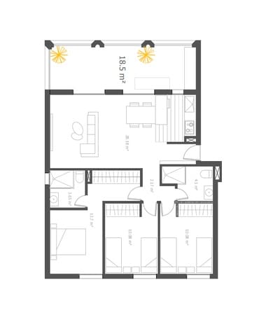 Apartamento de 3 habitaciones en Montiboli, La Villajoyosa / Vila Joiosa en venta con piscina garaje - 500.000 € (Ref: 10026757)
