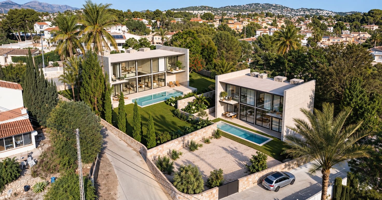 Chalet de 3 habitaciones en Calpe / Calp en venta con piscina garaje - 1.150.000 € (Ref: 10061277)